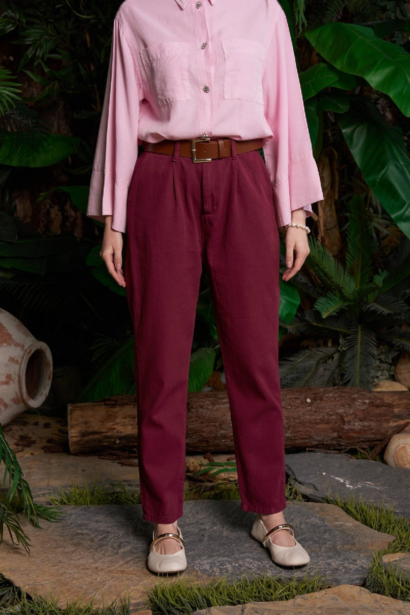 XLJ Elasticated Waist Carrot Pants - Tracy