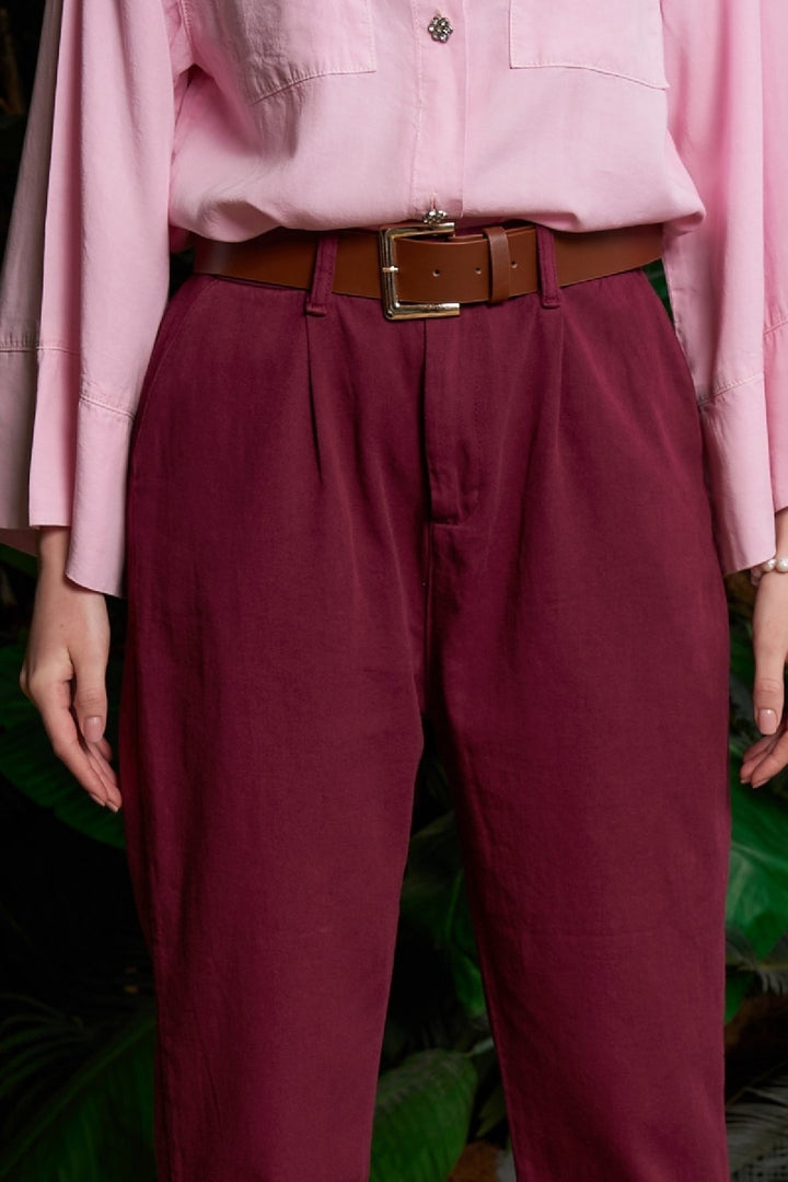 XLJ Elasticated Waist Carrot Pants - Tracy