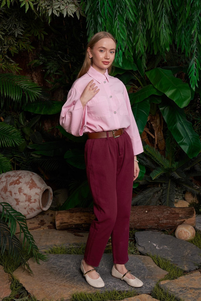 XLJ Elasticated Waist Carrot Pants - Tracy