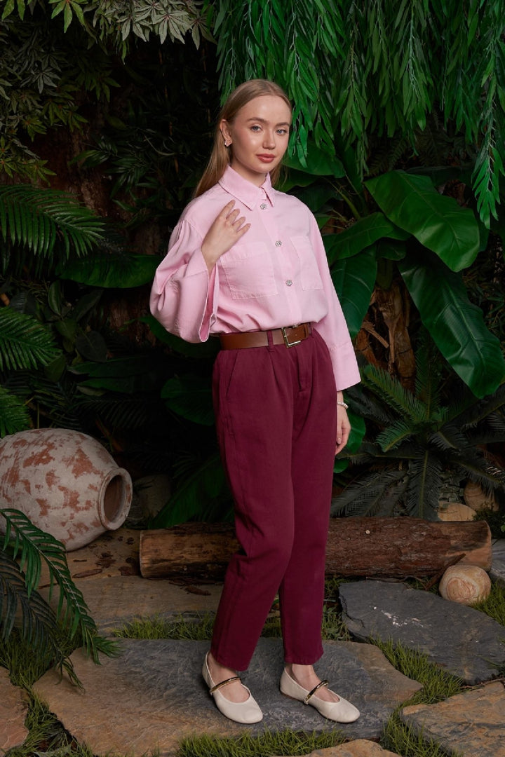 XLJ Elasticated Waist Carrot Pants - Tracy