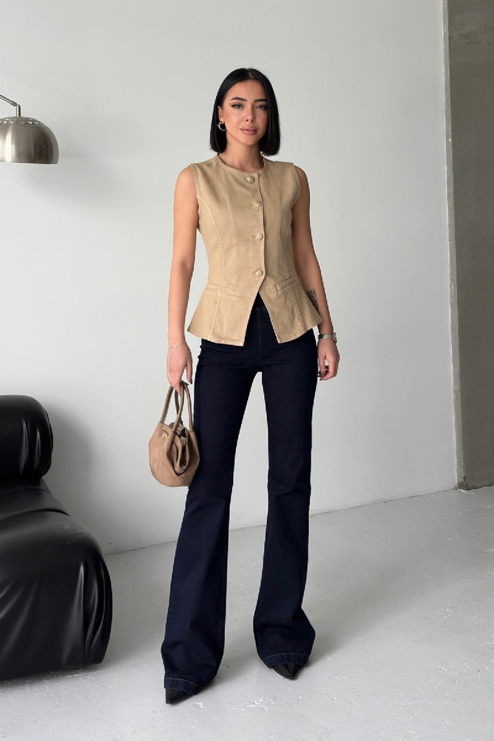 XLJ Elastic Waist Tight Pants Mixed - Encarnación de Díaz