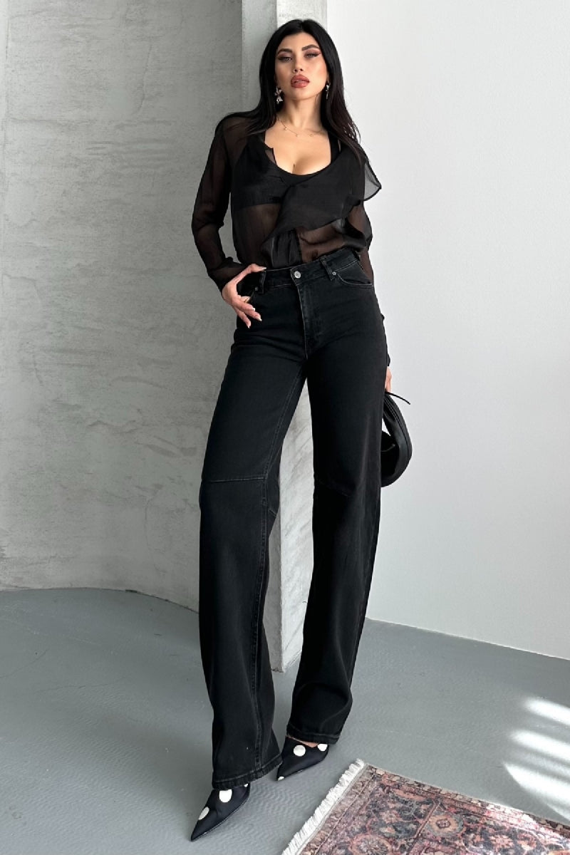 XLJ Baggy Jeans with Dart Detail on Legs Mixed - Bay City