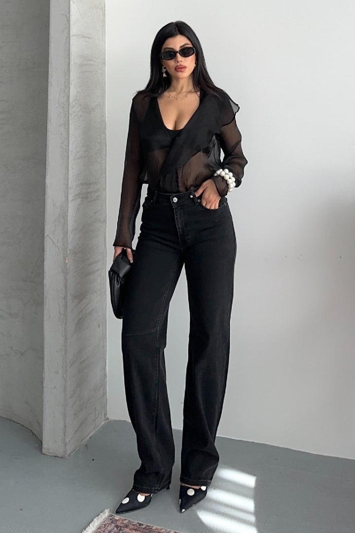 XLJ Baggy Jeans with Dart Detail on Legs Mixed - Bay City