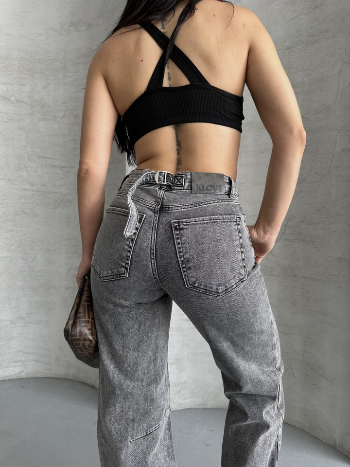 XLJ Baggy Jeans with Dart Detail on Legs Mixed - Suffolk