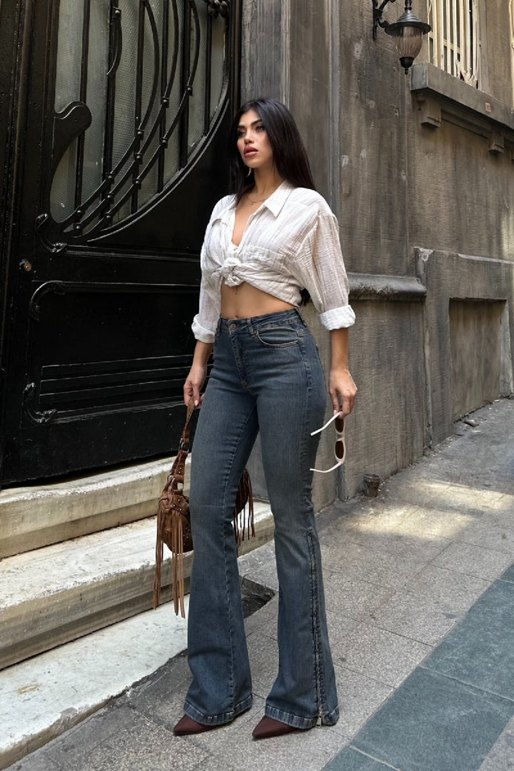 XLJ Zippered Leg Jeans - Spring Hill