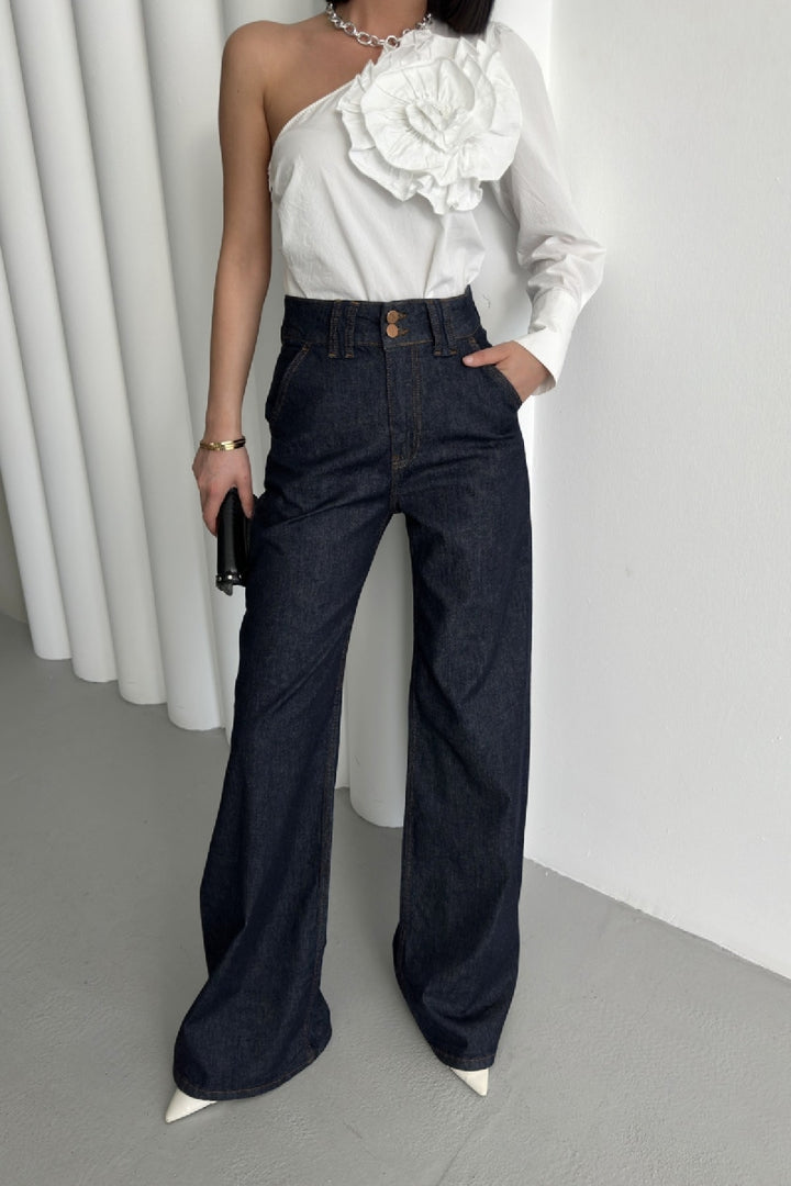 XLJ Palazzo Jeans with Dart Details Mixed - Lauderdale Lakes