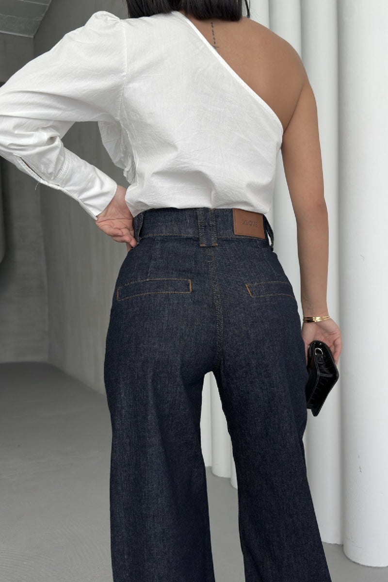XLJ Palazzo Jeans with Dart Details Mixed - Lauderdale Lakes