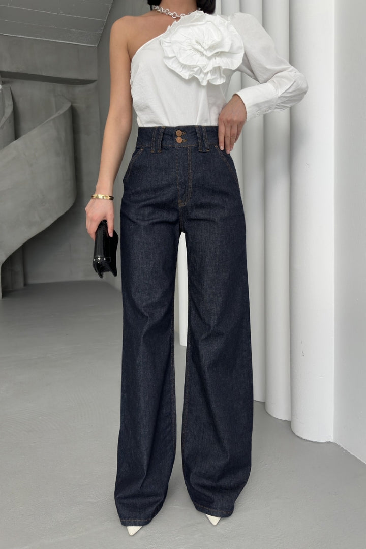 XLJ Palazzo Jeans with Dart Details Mixed - Lauderdale Lakes