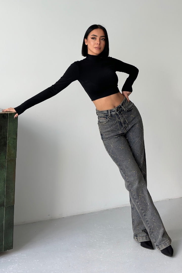 XLJ Argyle Patterned Jeans - Chorley