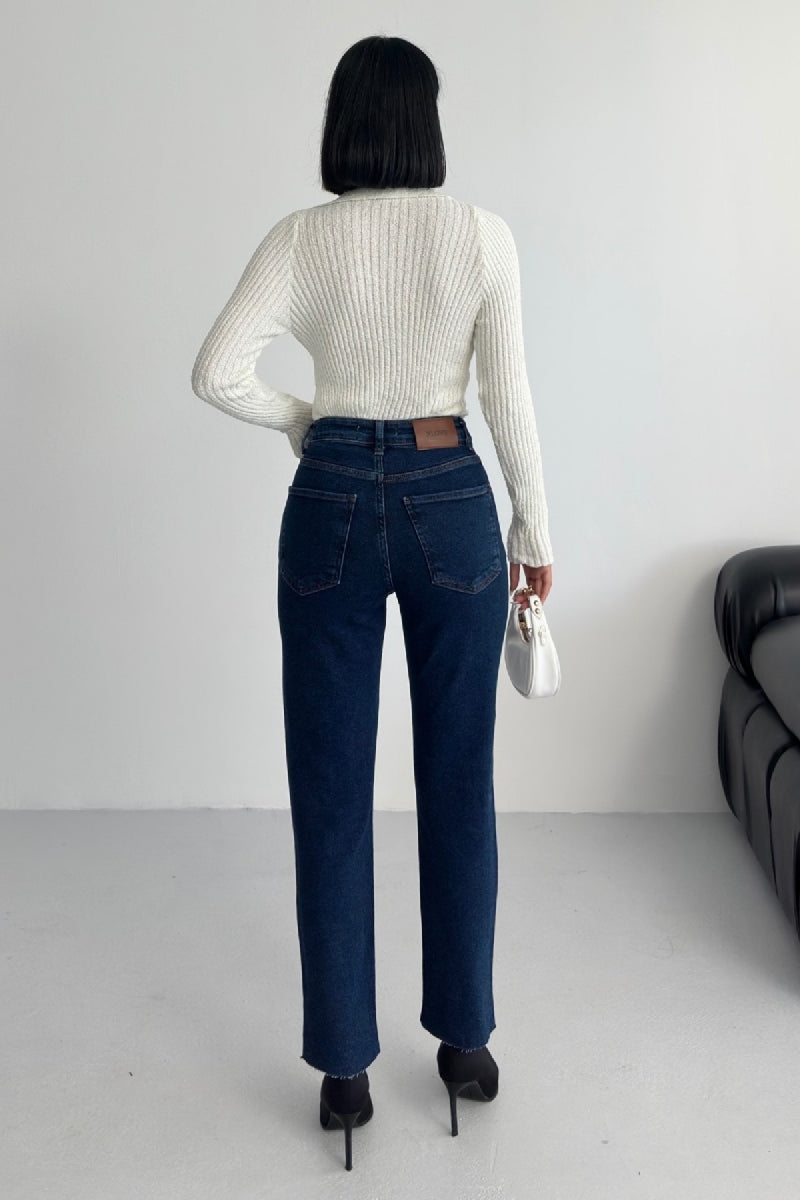 XLJ Side Embellished Jeans - Castle Rock