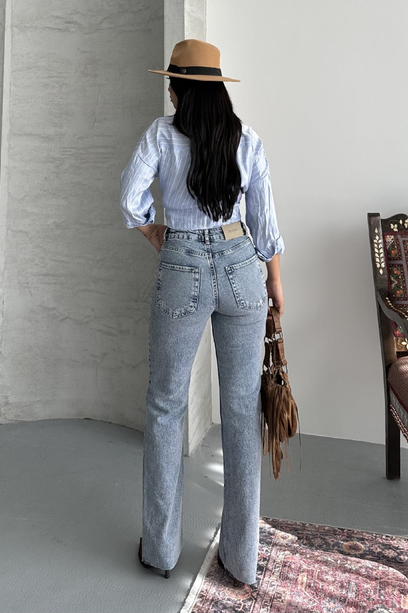XLJ Straight Leg High Waist Jean - Nizhyn