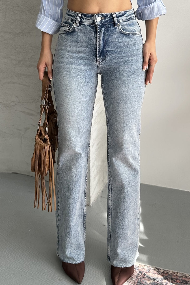 XLJ Straight Leg High Waist Jean - Nizhyn