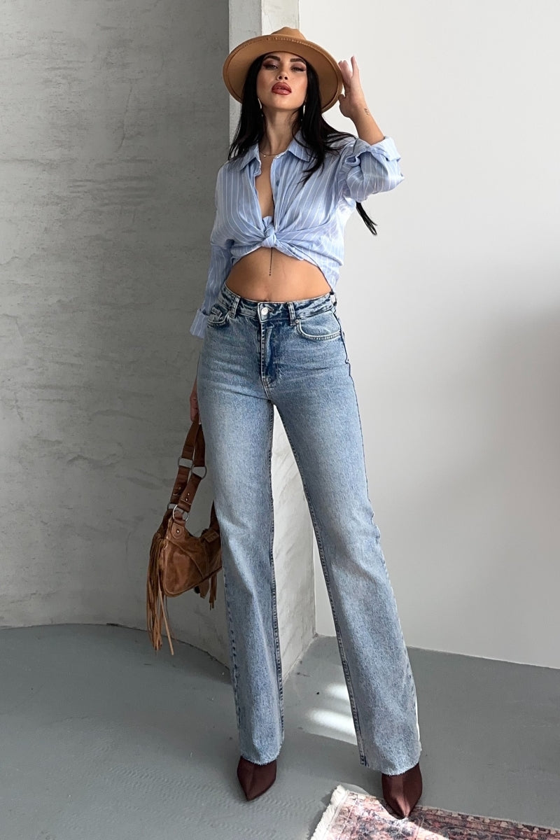 XLJ Straight Leg High Waist Jean - Nizhyn