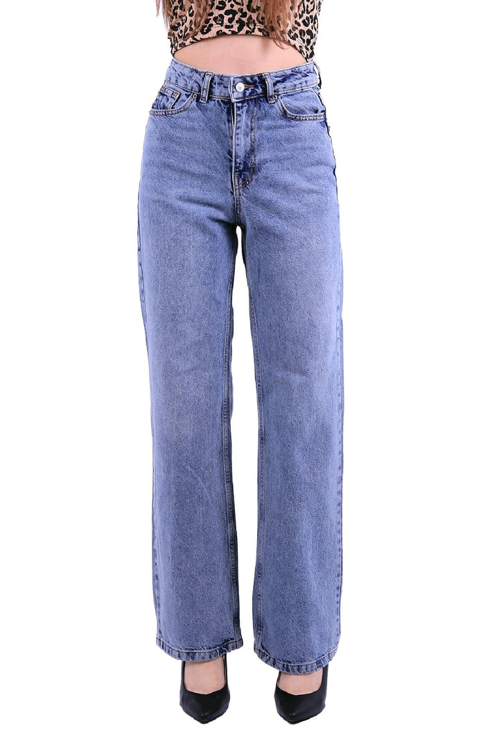 XLJ Wide Leg High Waisted Relaxed Jean Mixed - North Bergen