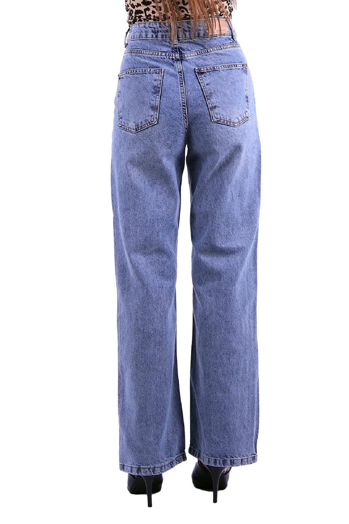 XLJ Wide Leg High Waisted Relaxed Jean Mixed - North Bergen