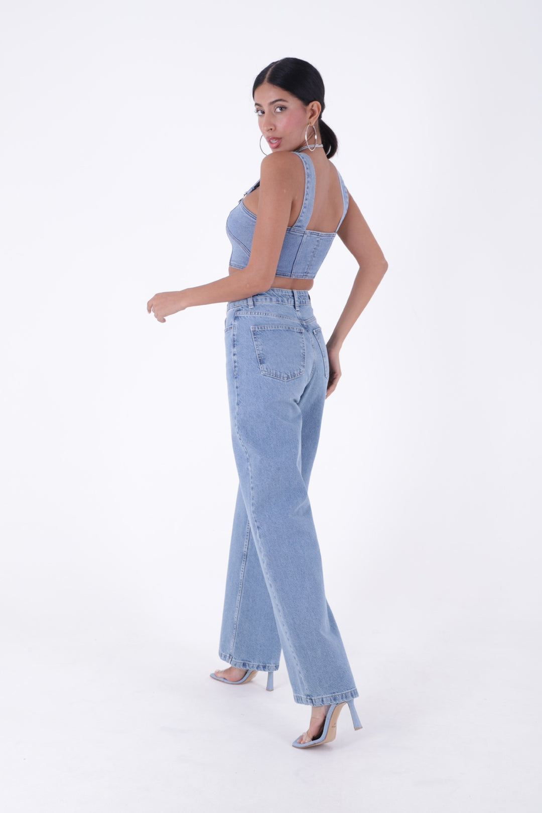 XLJ Wide Leg High Waisted Relaxed Jean Mixed - Danville