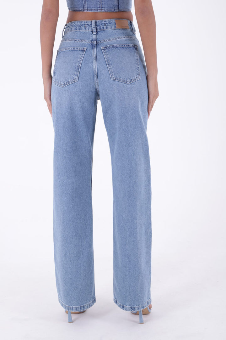 XLJ Wide Leg High Waisted Relaxed Jean Mixed - Danville