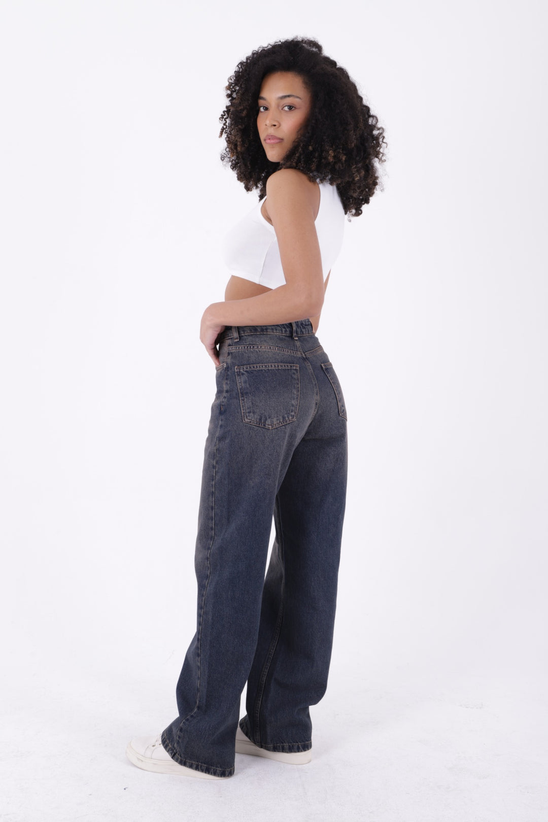 XLJ Wide Leg High Waisted Relaxed Jean Mixed - Haverhill