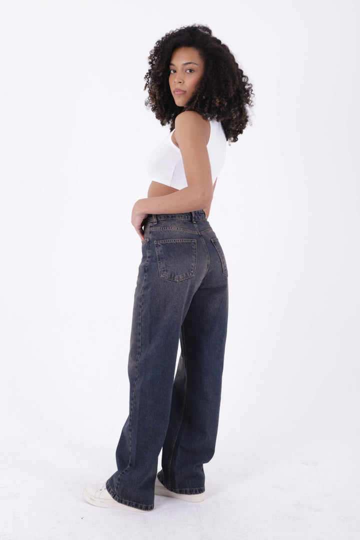 XLJ Wide Leg High Waisted Relaxed Jean Mixed - Haverhill