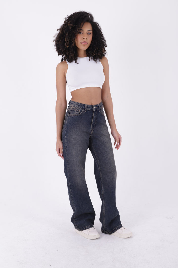 XLJ Wide Leg High Waisted Relaxed Jean Mixed - Haverhill