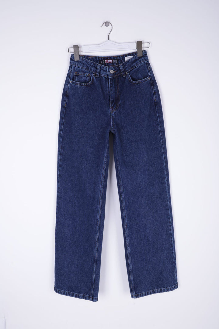 XLJ Wide Leg High Waisted Relaxed Jean Mixed - Acatzingo