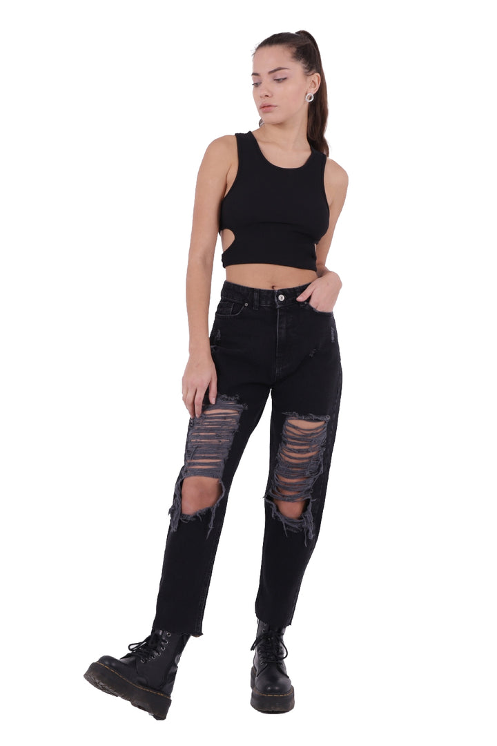 XLJ High Waisted and Ripped Jean Mixed - Nicolás Romero