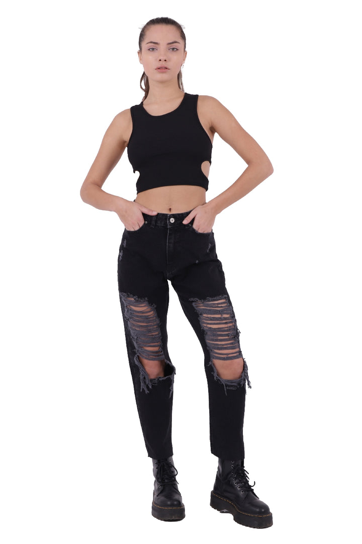 XLJ High Waisted and Ripped Jean Mixed - Nicolás Romero