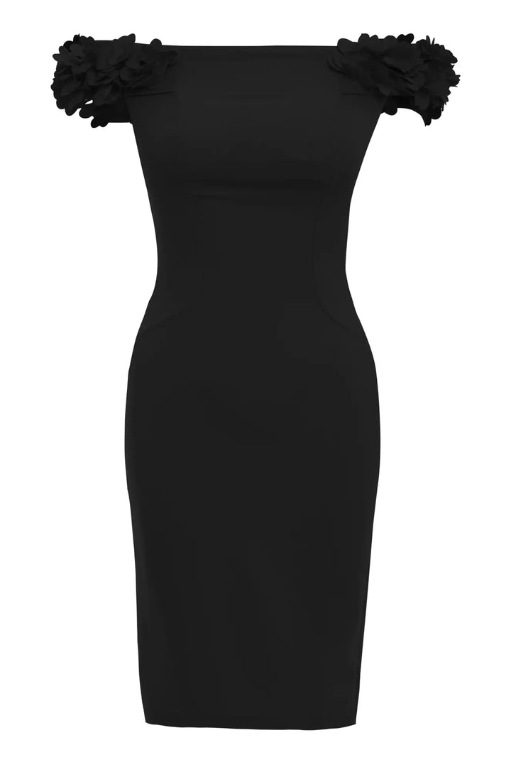 FRV Black sleeveless midi dress - Laeken
