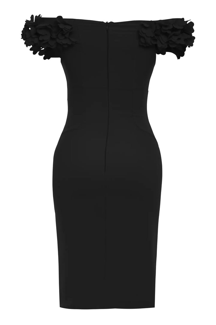 FRV Black sleeveless midi dress - Laeken