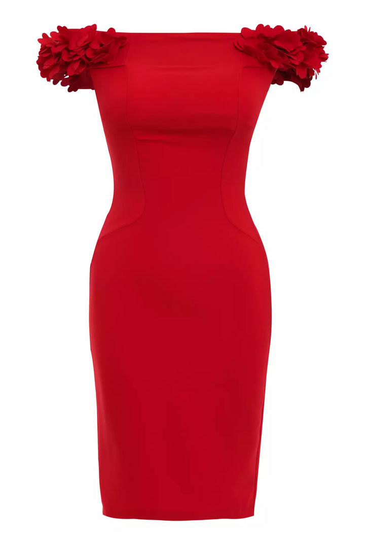 FRV Red sleeveless midi dress - Fort Worth
