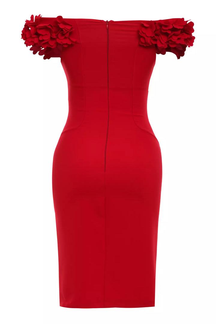 FRV Red sleeveless midi dress - Fort Worth