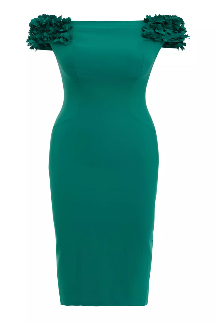 FRV Green plus size sleeveless midi dress - Richmond