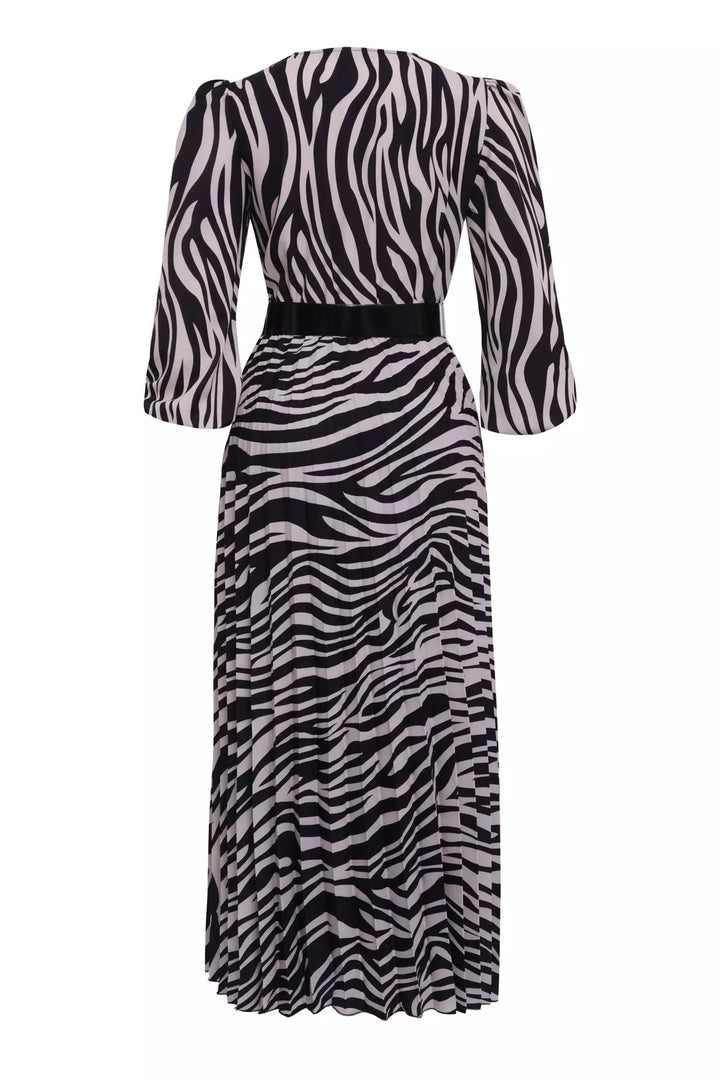 FRV Printed crepe long sleeve midi dress - Remscheid