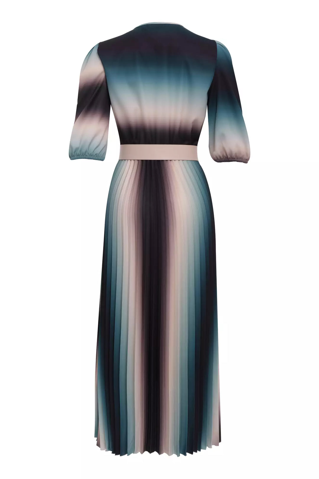 FRV Printed crepe 3/4 sleeve midi dress - Varash