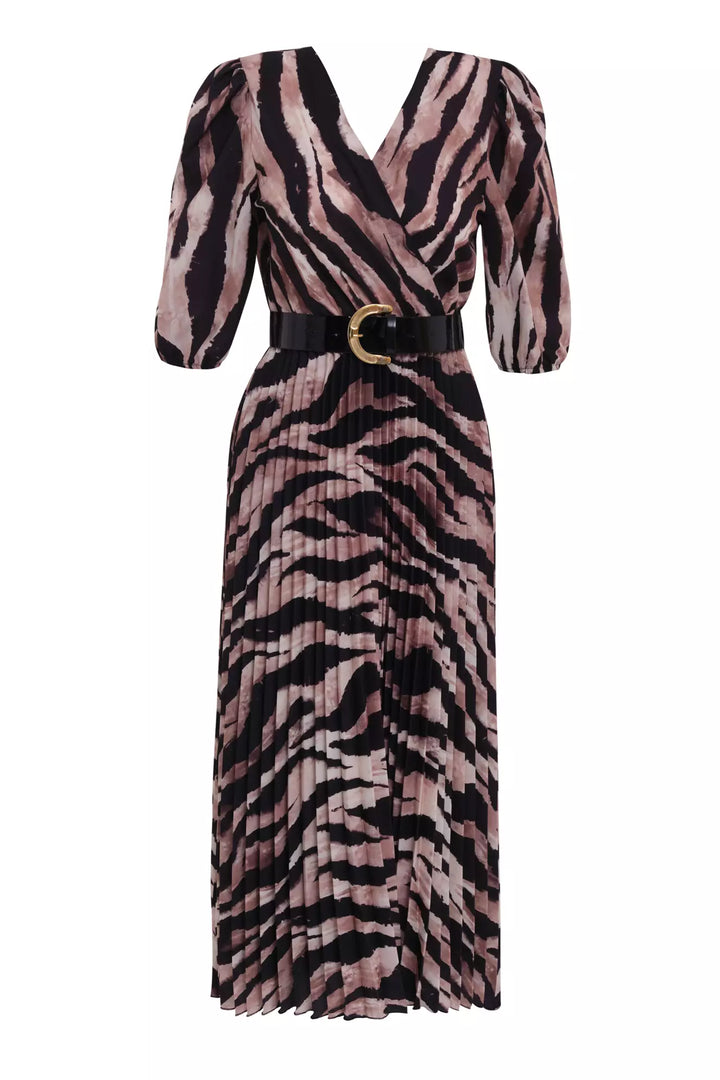 FRV Printed crepe 3/4 sleeve midi dress - Rozzano