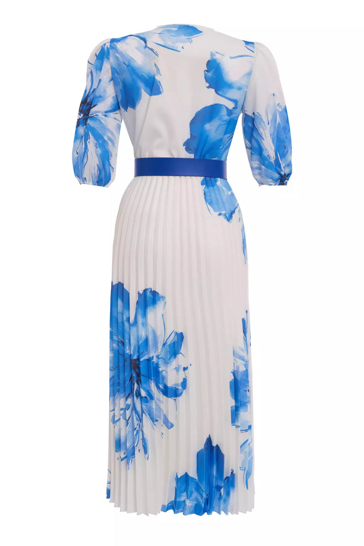 FRV Printed crepe 3/4 sleeve midi dress - Khartsyzk
