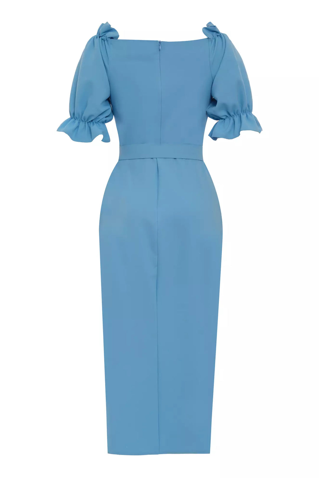 FRV Blue crepe 3/4 sleeve midi dress - Mayagüez