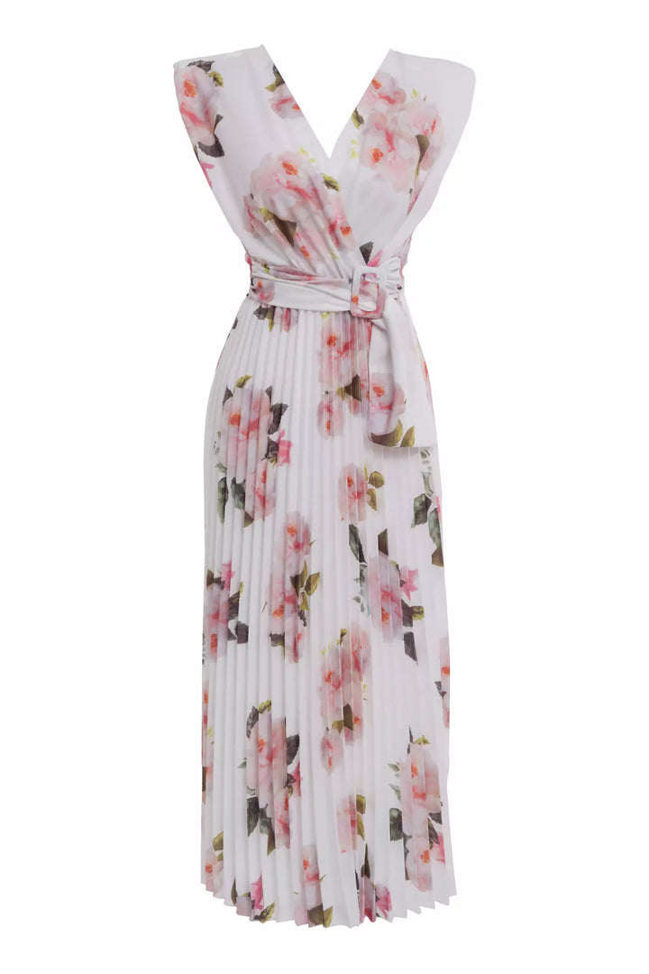 FRV Printed crepe sleeveless mini dress - Belfort