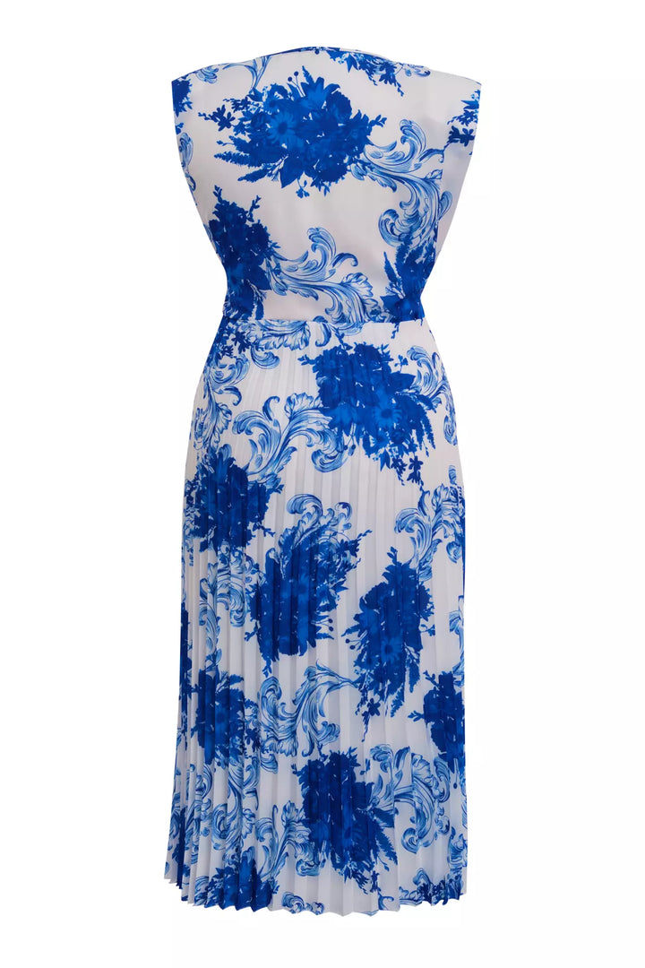 FRV Printed plus size crepe sleeveless mini dress - Metz