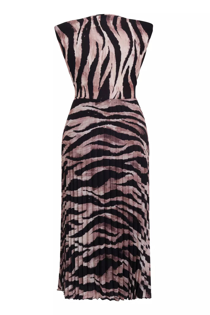 FRV Printed plus size crepe sleeveless mini dress - Greenock