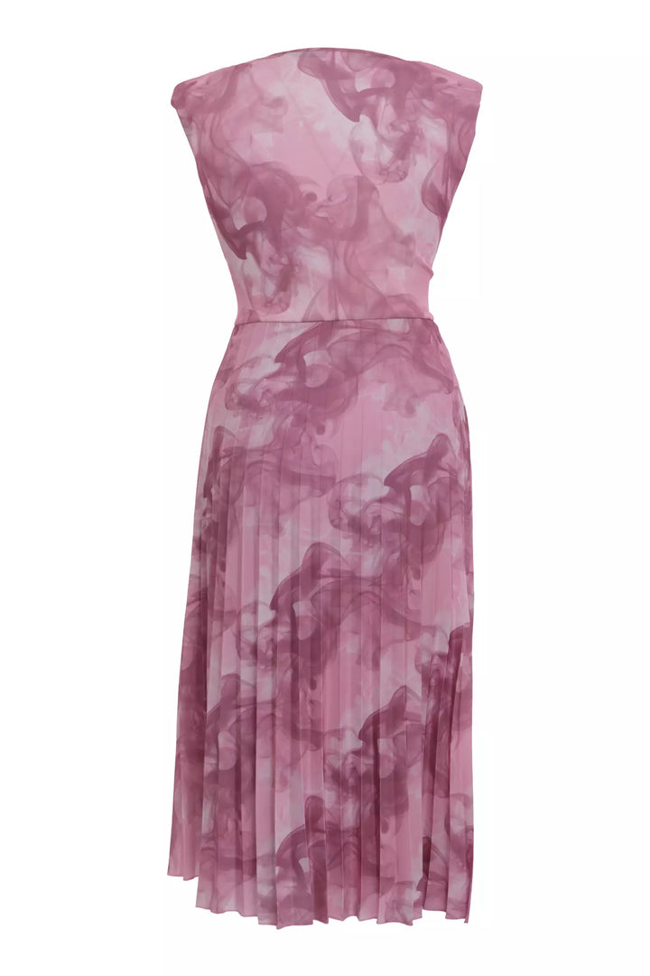 FRV Printed plus size crepe sleeveless mini dress - Carmen
