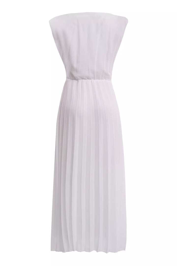 FRV White chiffon sleeveless midi dress - Bruchsal