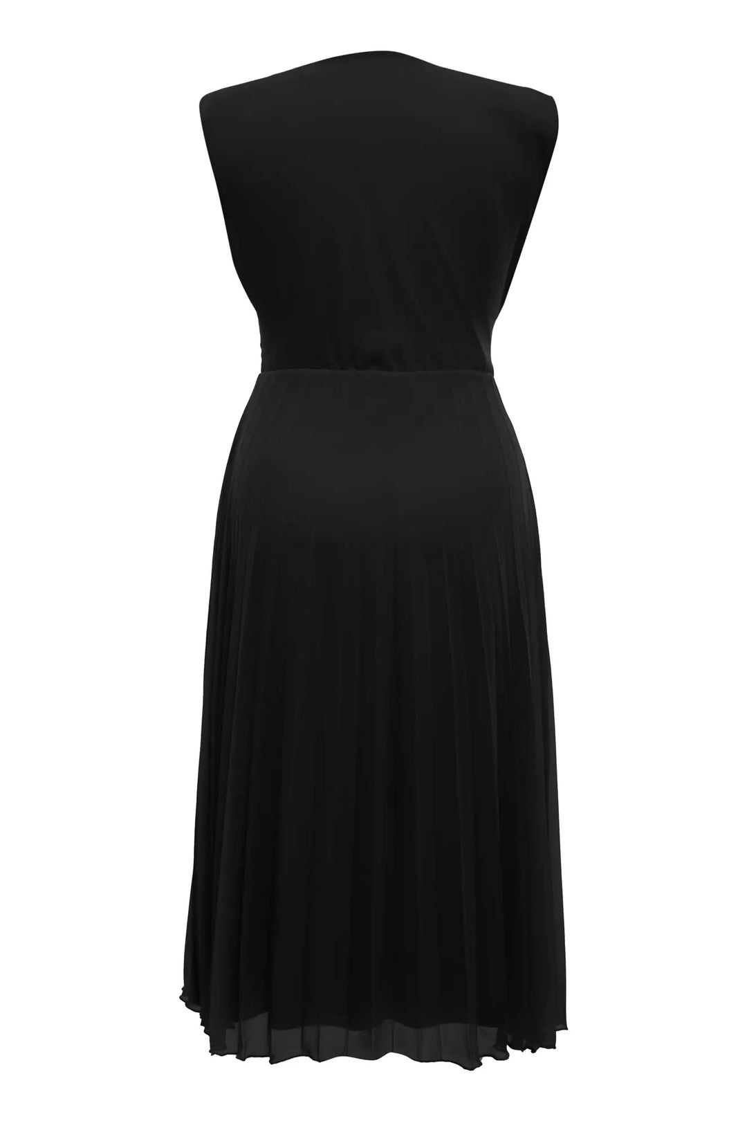 FRV Black plus size chiffon sleeveless midi dress - Clondalkin