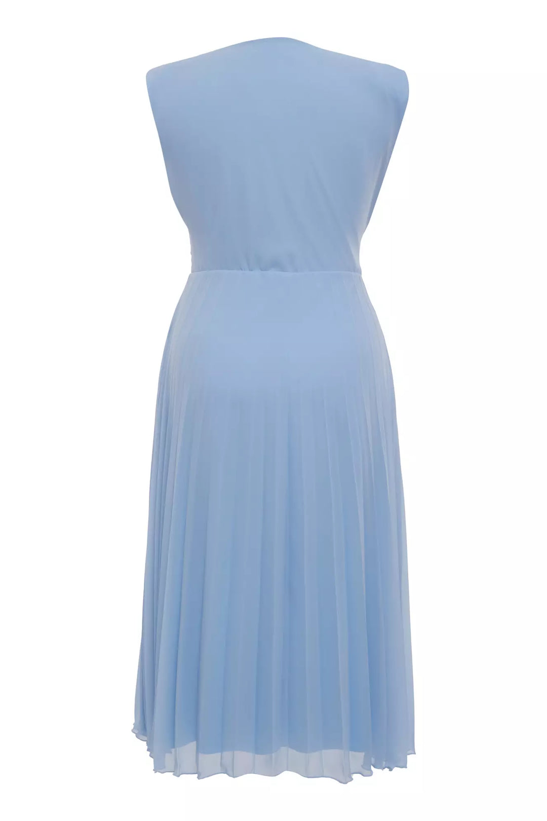 FRV Blue plus size chiffon sleeveless midi dress - Tilburg