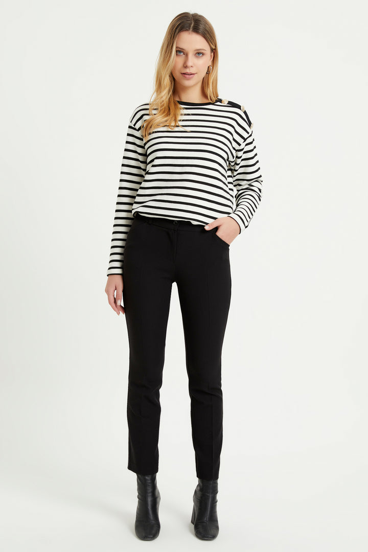 ZRF Women High Waist Pants - Black - Carmichael