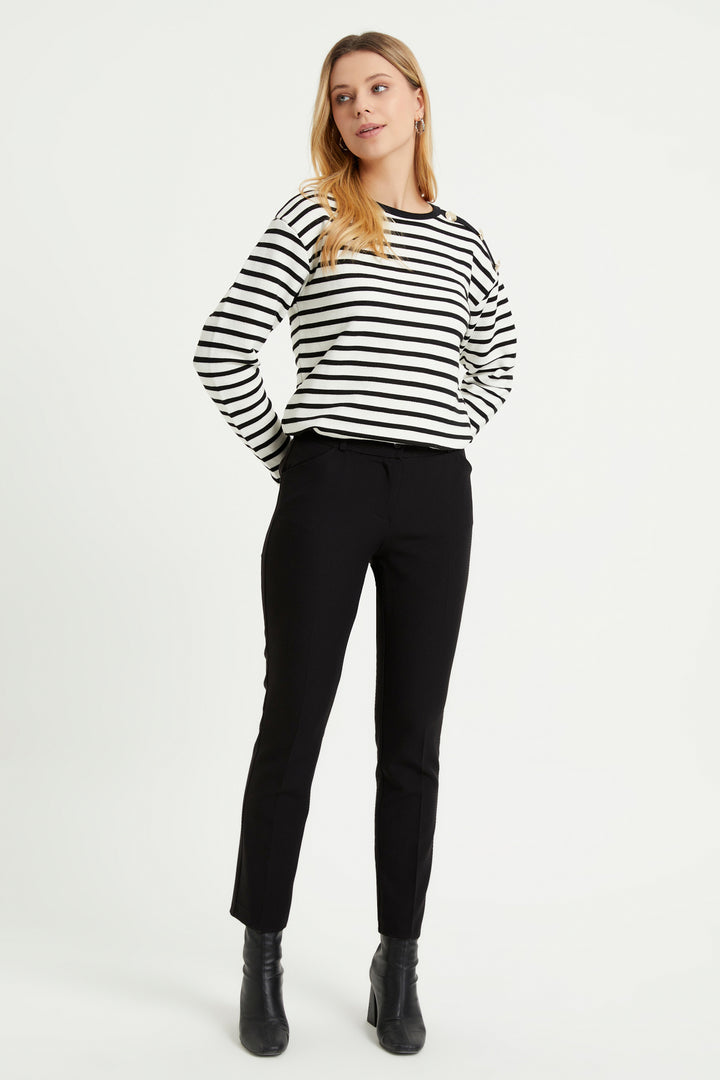 ZRF Women High Waist Pants - Black - Carmichael