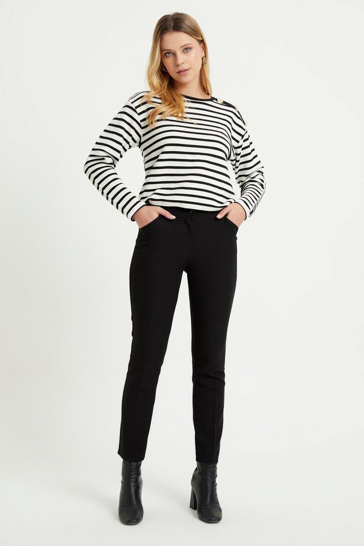 ZRF Women High Waist Pants - Black - Carmichael