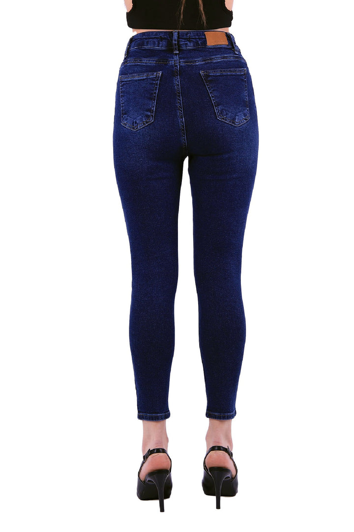 XLJ High Waisted Skinny Jean with Five Buttons in Front Mixed - Surbiton