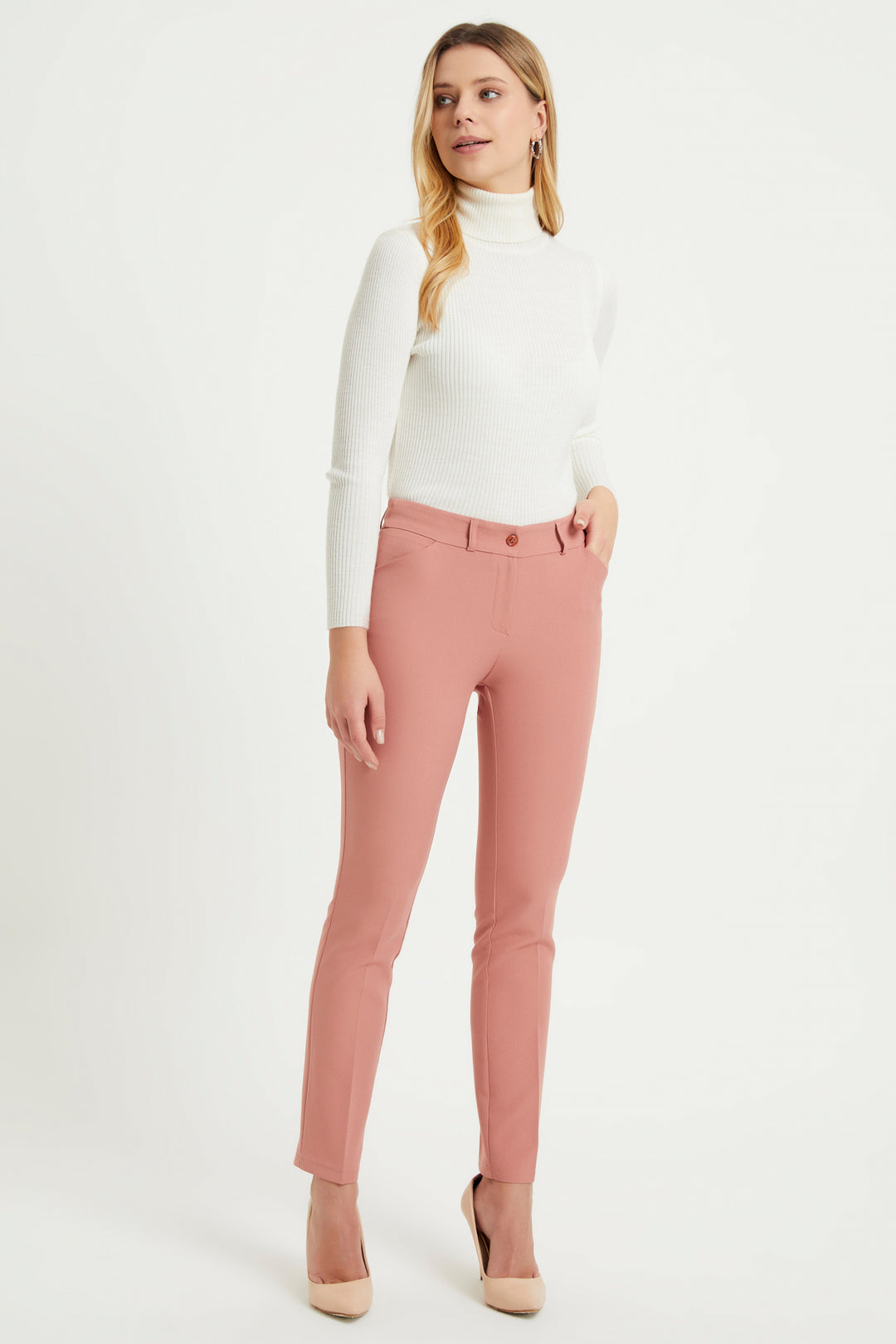 ZRF Women High Waist Pants - Powder - Mountain View