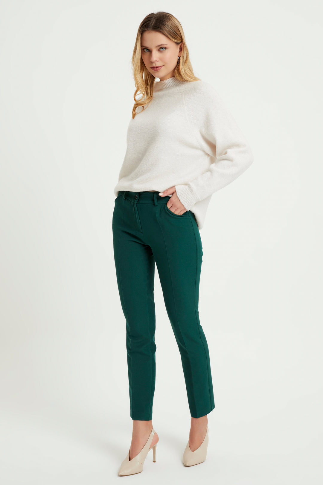 ZRF Women High Waist Pants - Emerald - Kempen